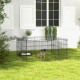 PawHut Dog Playpen, Puppy Pen, Eight-Panel Metal Fence, for Small Dogs, Indoors, Outdoors - Black