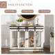 PawHut Dog Crate Furniture for Large Dogs, Double Dog Cage for Small Dogs