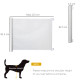 PawHut Retractable Stair Gate,  Dog Pet Barrier, for Doorway, Staircase, Hallway - White