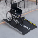 Wheelchair Ramp, 122L x 73Wcm, 272KG Capacity, Folding Aluminium Threshold Ramp with Non-Skid Surface, Transition Plates Above a