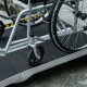 Wheelchair Ramp, 152L x 73Wcm, 272KG Capacity, Folding Aluminium Threshold Ramp with Non-Skid Surface, Transition Plates Above a