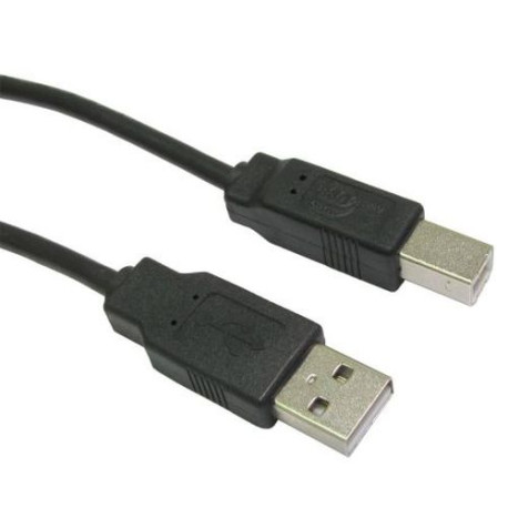 Spire USB-A Male to USB-B Male Converter Cable, 1.8 Metres, Nickel Connectors