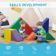 7 Piece Kids Soft Foam Puzzle Play Set Interlocking Toddler Learning Blocks Comfortable Safe Floor Indoor Outdoor Active Play St