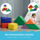 7 Piece Kids Soft Foam Puzzle Play Set Interlocking Toddler Learning Blocks Comfortable Safe Floor Indoor Outdoor Active Play St