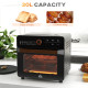 Air Fryer Oven, 20L Mini Oven, Multifunction Countertop Convection Oven with 16 Presets, Adjustable Temp and Time, 1400W