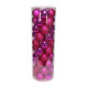 48 Hot Pink Baubles in Matt, Shiny &amp; Glitter Finish (10cm)