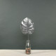 Silver Glitter Monstera Leaf (Small)