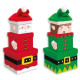 Assorted Stackable Boxes Elf &amp; Santa