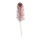 Burgundy Glitter Feather Stem (H67cm)