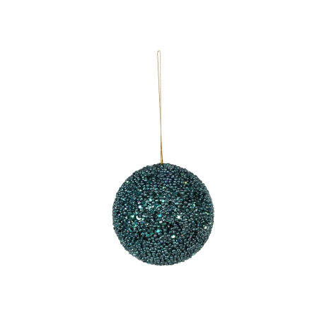 Peacock Glitter Bauble (Dia10cm)