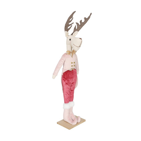 Christmas Burgundy and Pink Mr Deer (60cm)