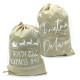 Hessian Style Christmas Printed Sack (Assorted)