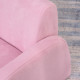 2-in-1 Kids Armchair, Toddler Sofa Bed, with Wood Frame, for Bedroom, Playroom - Pink