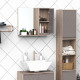 Bathroom Mirror Cabinet, Wall-Mounted Bathroom Cabinet with Mirror and Adjustable Inner Shelf,  57L x 14.2W x49.2H cm