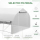 Outsunny 4 x 3(m) Walk-in Polytunnel Greenhouse, Zipped Roll Up Sidewalls, Mesh Door, 8 Mesh Windows, Tunnel Warm House Tent wit