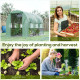 Outsunny Walk-in Polytunnel Greenhouse Green House with Roll-up Sidewalls, UV-resistant PE Cover, 3 x 2 x 2m, Green