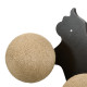 PawHut Cat Wall Furniture, with Curved Platforms, Scratching Posts - Brown