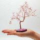 Lrg Gemstone Tree - Rose Quartz on Pink Agate Base (100 stones)