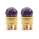 Gemstone Faceted Healing Ball &amp; Stand - Amethyst