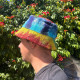 Patched Hemp &amp; Cotton Boho Festival Hat - Tiedye