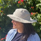 Patched and Wired Hemp &amp; Cotton Boho Festival Hat - Natural