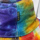 Patched and Wired Hemp &amp; Cotton Boho Festival Hat - Tiedye