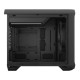 Fractal Design Torrent Nano (Black Solid) Case, Mini ITX, 1 Fan, ATX PSU &amp; 335mm GPU Support, 280mm Watercooling, Front Grille, 