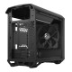 Fractal Design Torrent Nano (Black Solid) Case, Mini ITX, 1 Fan, ATX PSU &amp; 335mm GPU Support, 280mm Watercooling, Front Grille, 