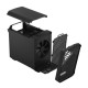 Fractal Design Torrent Nano (Black Solid) Case, Mini ITX, 1 Fan, ATX PSU &amp; 335mm GPU Support, 280mm Watercooling, Front Grille, 