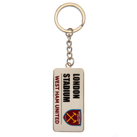 West Ham United FC Street Sign Keyring