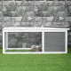 PawHut Guinea Pigs Hutches Small Guinea Pigs Hutches Pet Run Cover, with Water-resistant Asphalt Roof