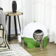 PawHut Large Cat Litter Box, with Scoop, Front Entrance, 53 x 51 x 48cm -Green