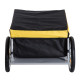 Bicycle Cargo Trailer, Two-Wheel Bicycle Large Cargo Wagon Trailer Oxford Fabric, Folding Storage, &amp; Removable Cover, Yellow