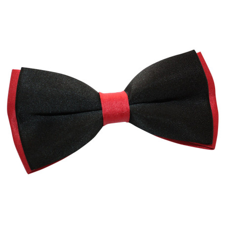 Plain Satin 2 Toned Pre-Tied Bow Tie