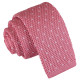 Flecked V Polka Dot Knitted Skinny Tie