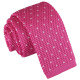 Flecked V Polka Dot Knitted Skinny Tie