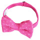 Flecked V Polka Dot Knitted Pre-Tied Bow Tie