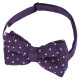 Flecked V Polka Dot Knitted Pre-Tied Bow Tie