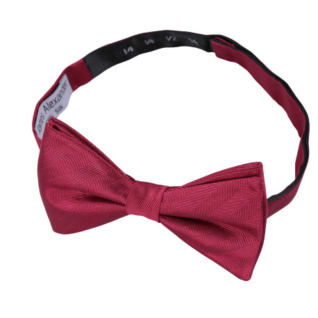 Herringbone Silk Thistle Pre-Tied Bow Tie