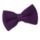 Plain Knitted Pre-Tied Bow Tie