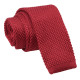 Plain Knitted Skinny Tie