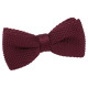 Plain Knitted Pre-Tied Bow Tie