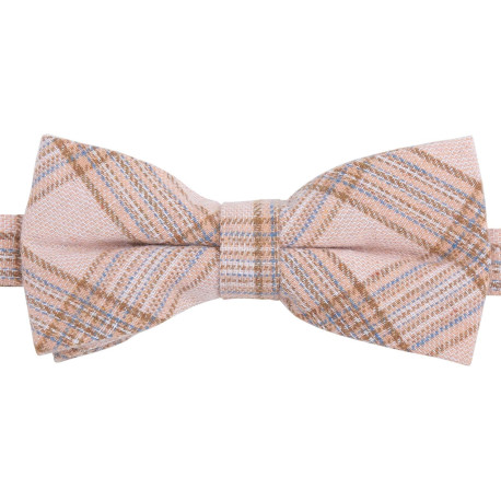 Madras Check Pre-Tied Bow Tie