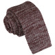 Melange Plain Speckled Knitted Skinny Tie