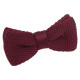 Plain Knitted Pre-Tied Bow Tie – Boys