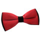 Plain Satin 2 Toned Pre-Tied Bow Tie