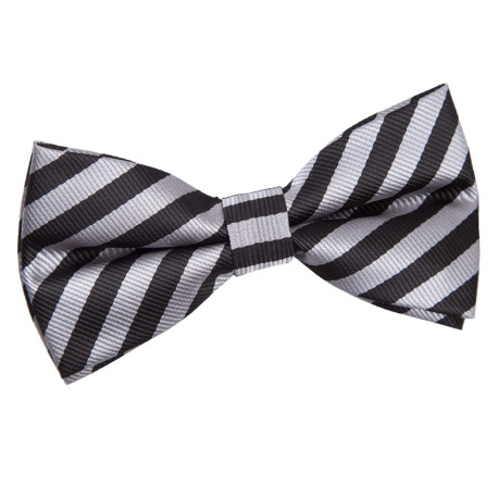 Thin Stripe Pre-Tied Bow Tie