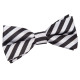 Thin Stripe Pre-Tied Bow Tie