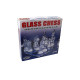 Frosted Polished Glass Chess Board Set with Padded Botto Crystal Chess Board 22cm x 22cm