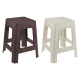 Plastic Rattan Stool Square Stools 28 x 28 x 45 cm - Random Colour